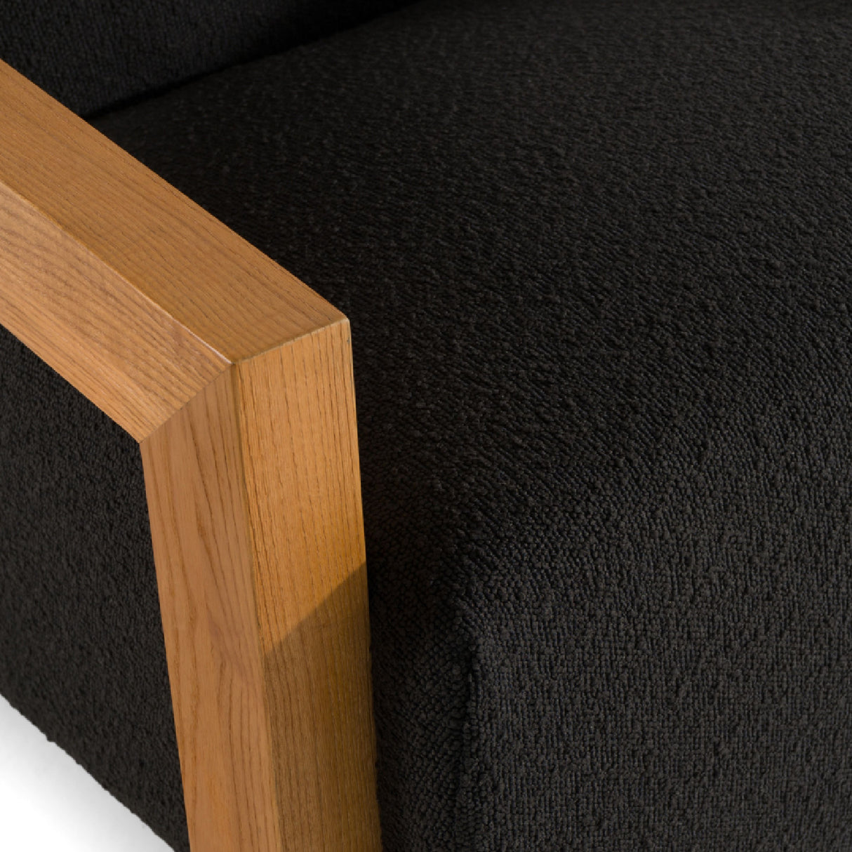 Oak-Framed Upholstered Lounge Chair | Oroa.com