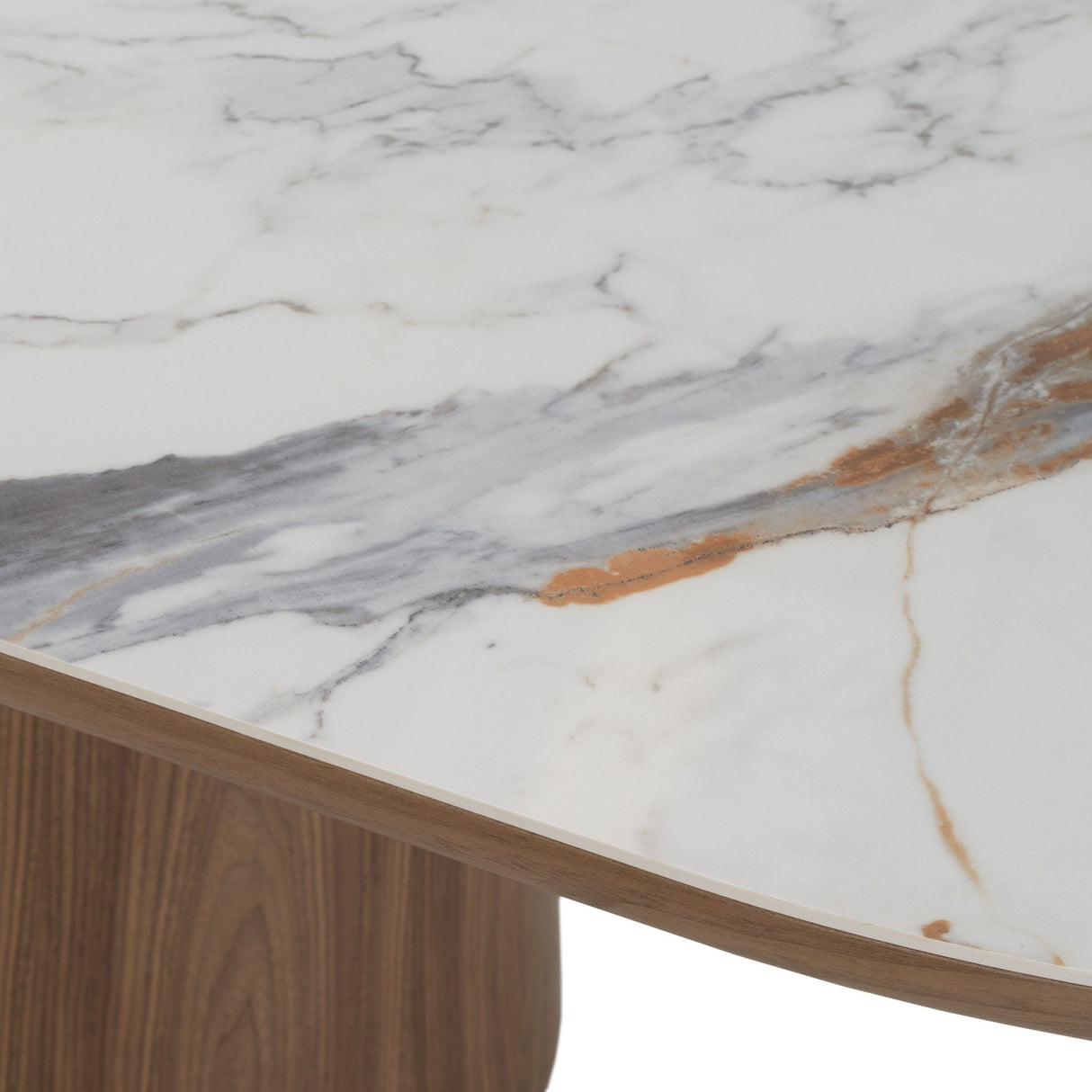 Modern European furniture - Oval White Ceramic Dining Table - www.oroa.com | Oroa.com