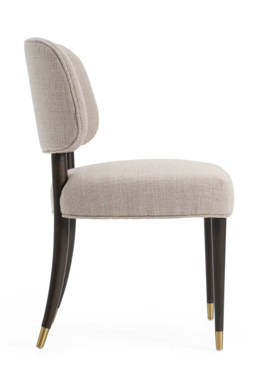 Oak Framed Beige Side Chair | Oroa.com