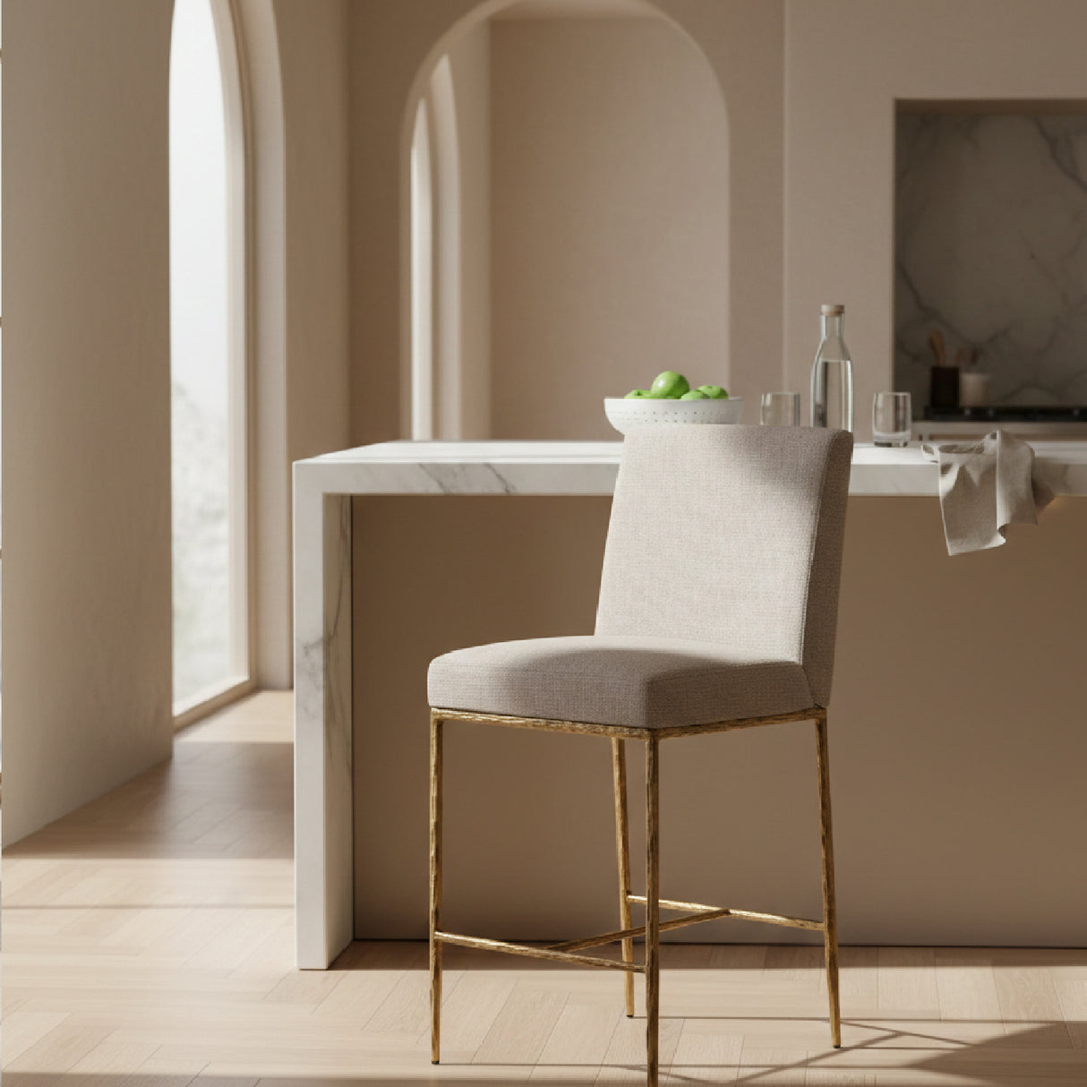 Linen Counter Chair | Oroa.com