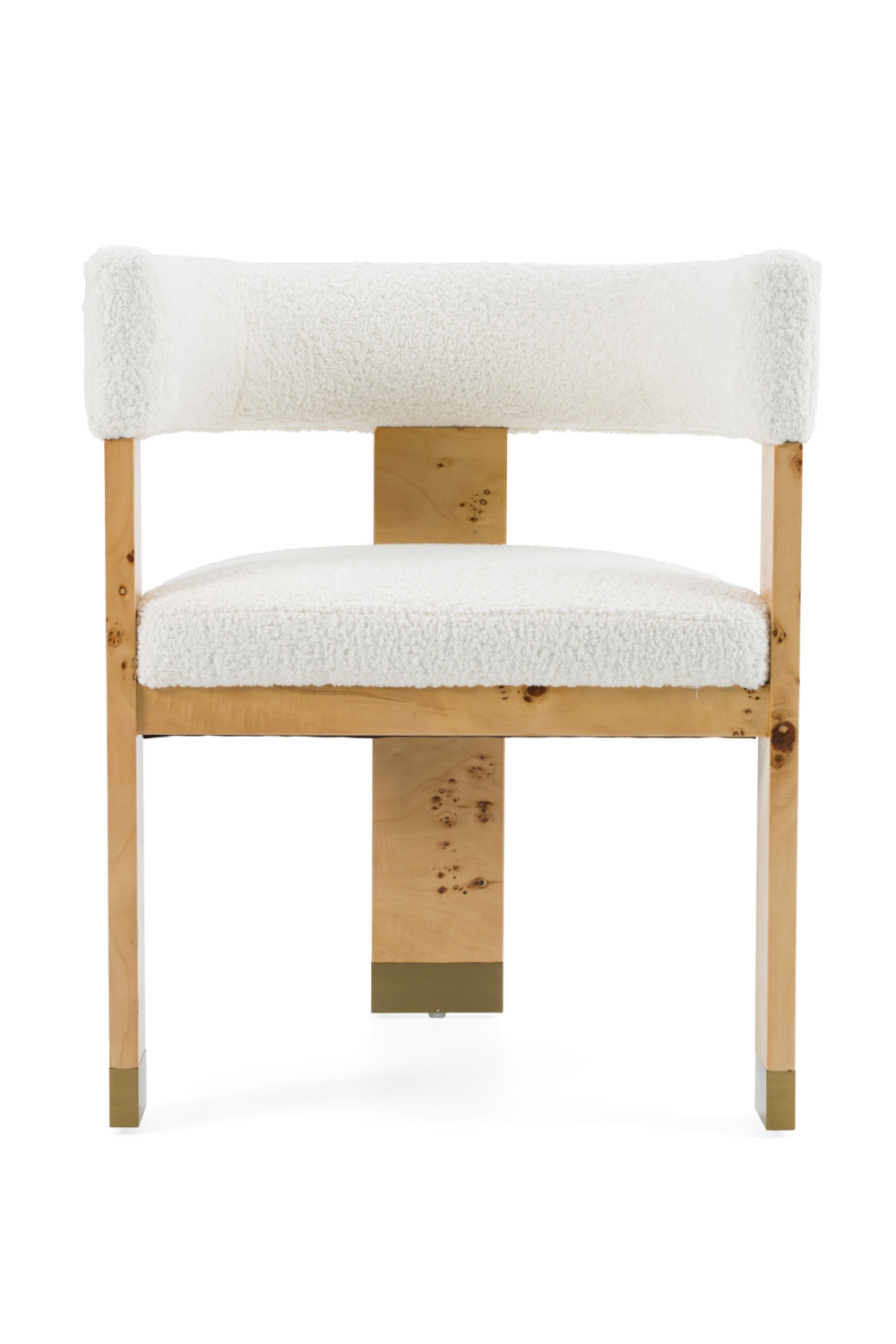 Burl Framed Cream Dining Chair | Oroa.com