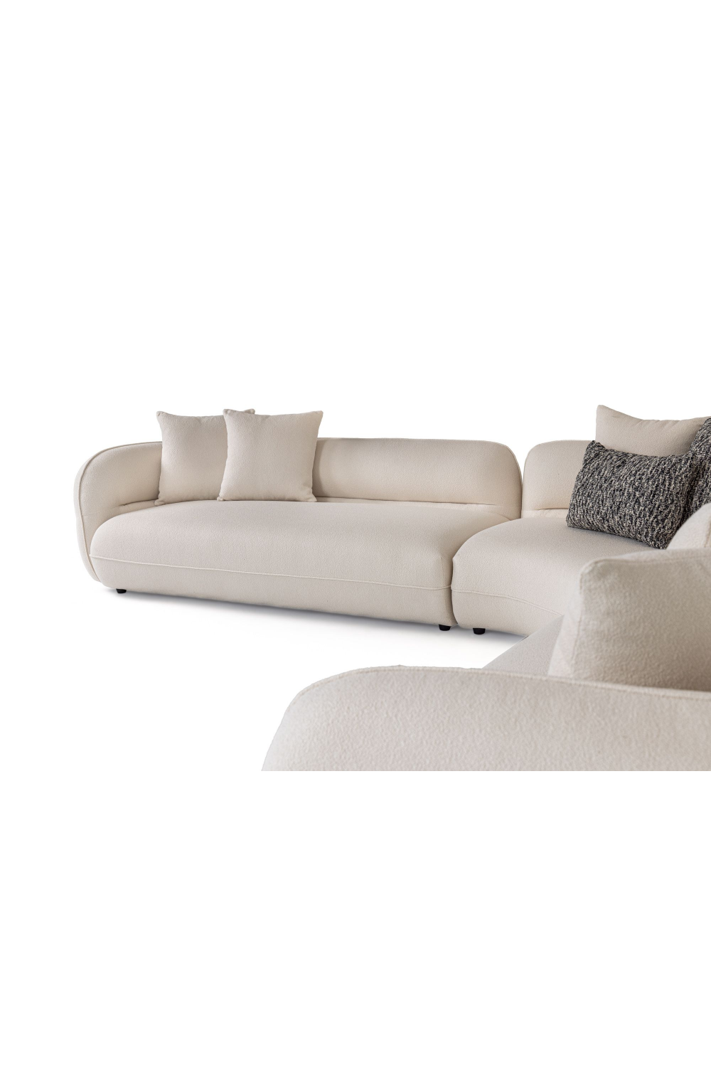 White L-Shaped Sectional Sofa | Oroa.com