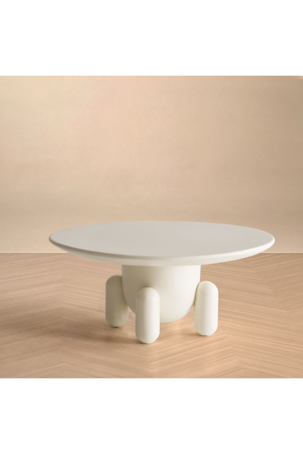 White Gloss Round Coffee Table | Oroa.com