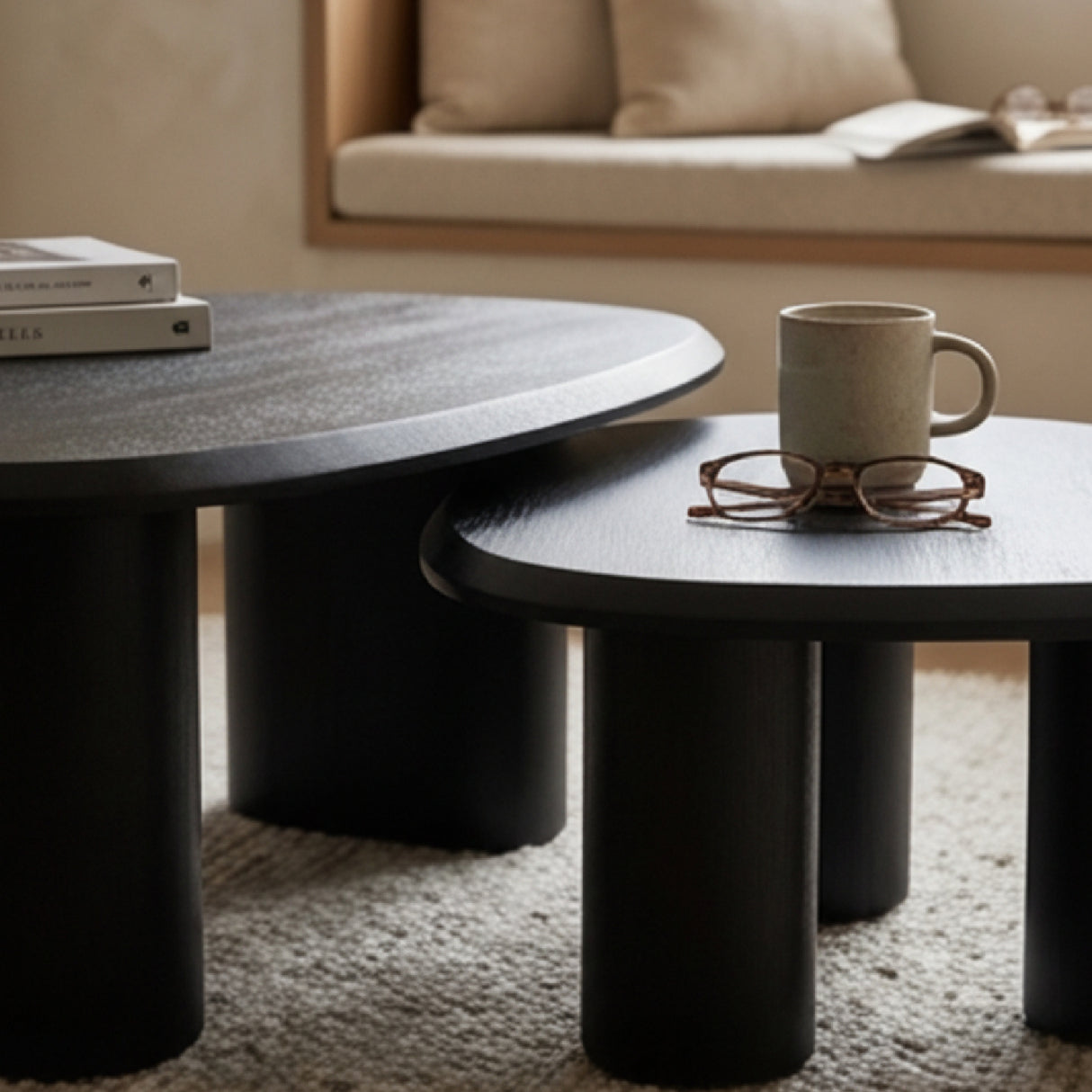 Freeform Ash Coffee Table Set (2) | Oroa.com