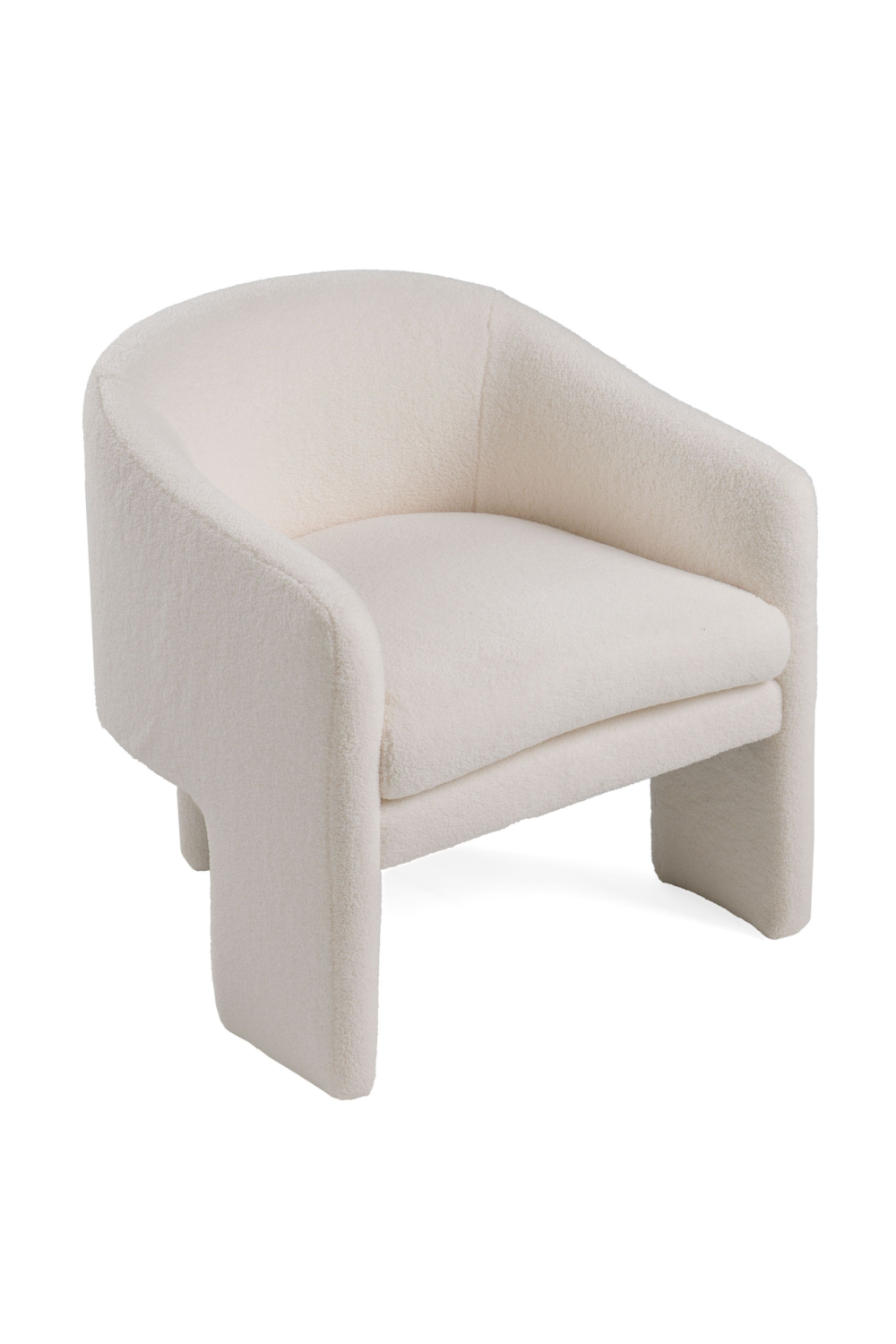 White Three-Legged Accent Chair | Oroa.com