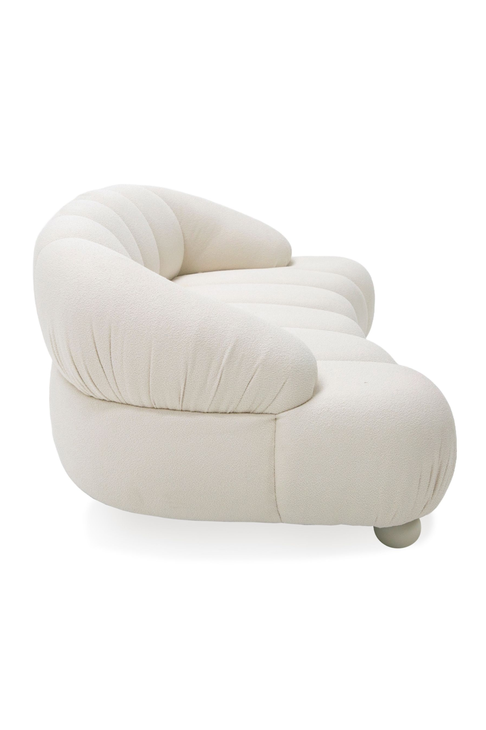 White Channeled Loveseat | Oroa.com