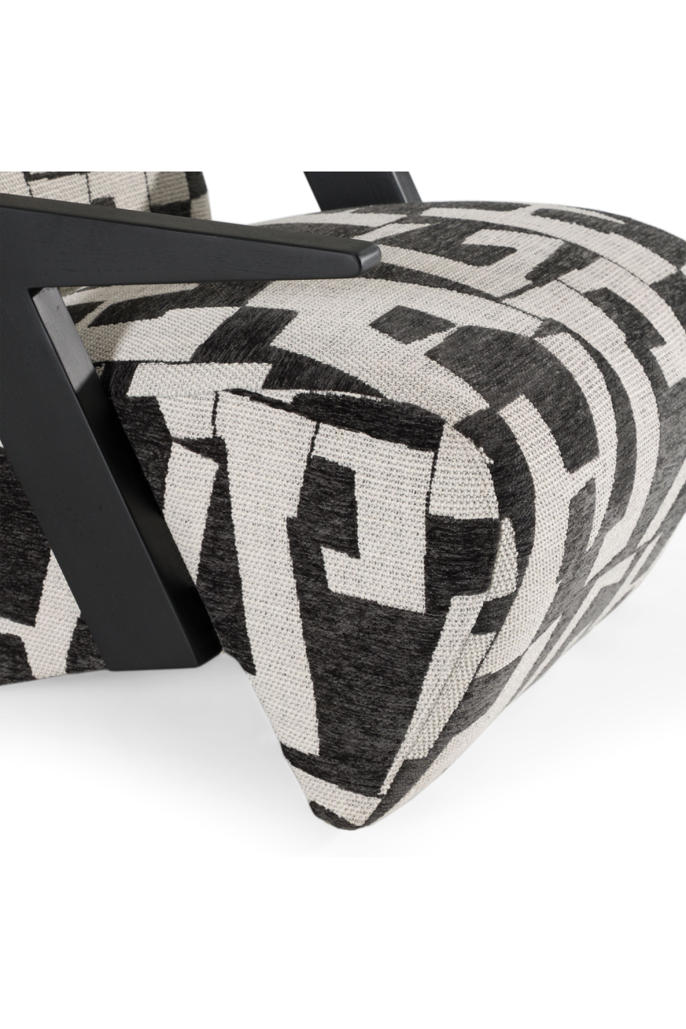 Black & White Patterned Accent Chair | Oroa.com