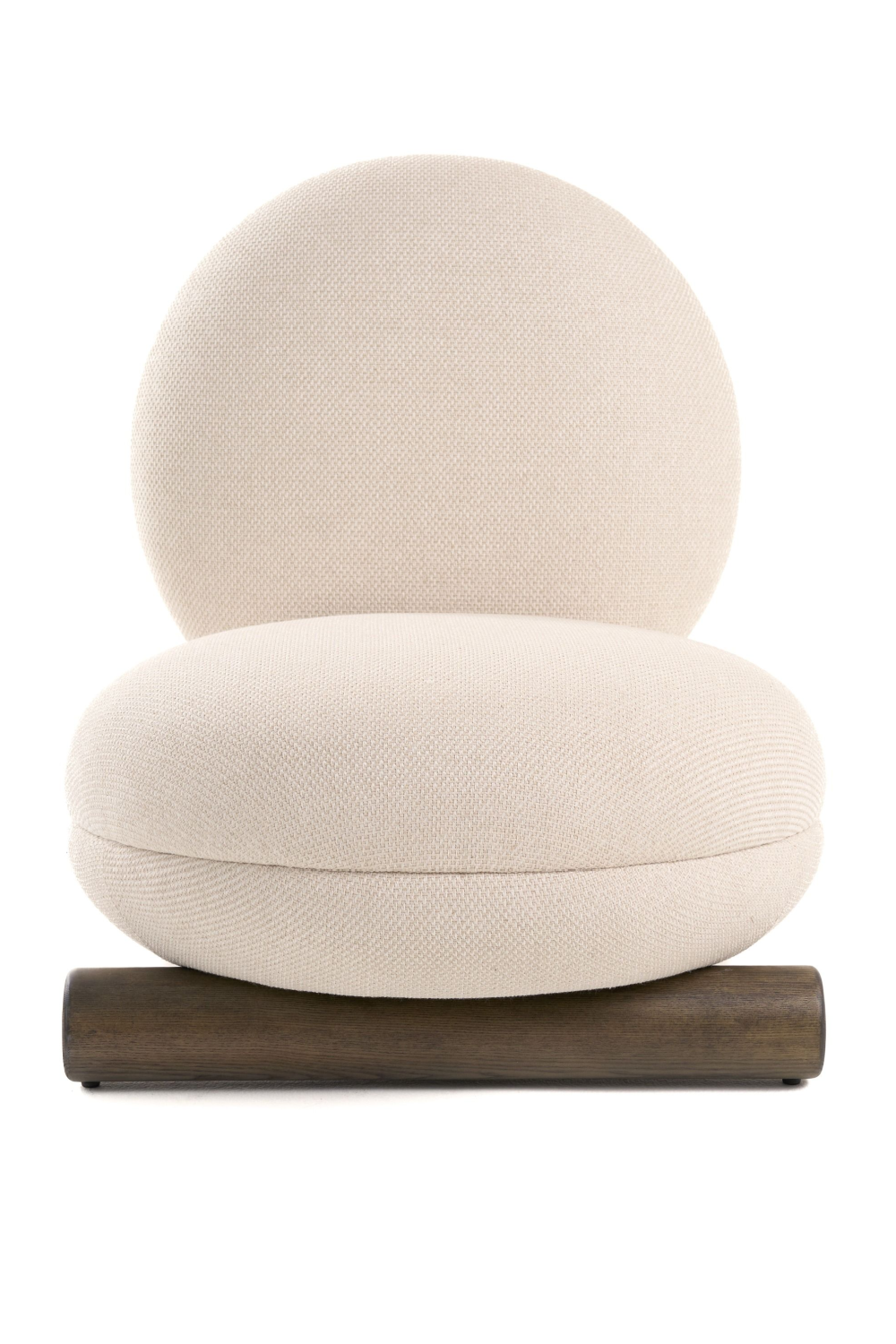 White Rounded Accent Chair | Oroa.com