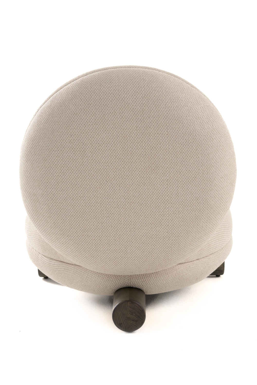 White Rounded Accent Chair | Oroa.com