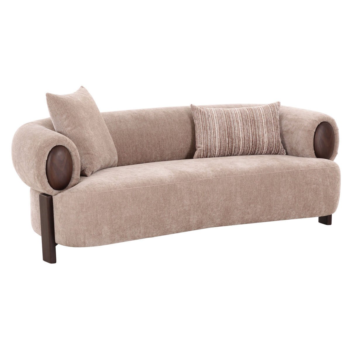 Modern Tan Loveseat | Oroa.com
