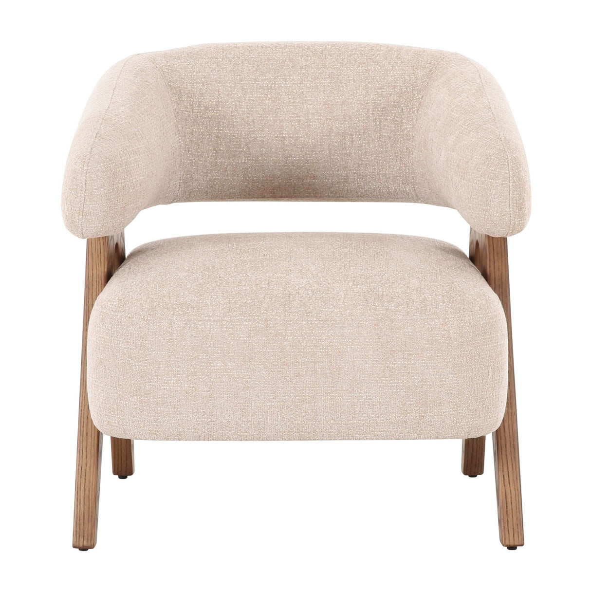 Ash Framed Beige Accent Chair | Oroa.com