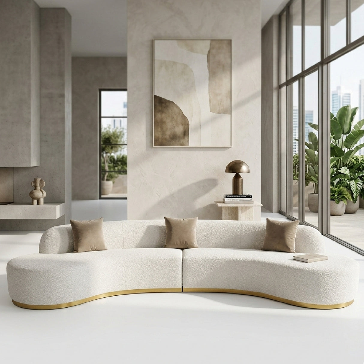 Curved Sectional Sofa | Oroa.com