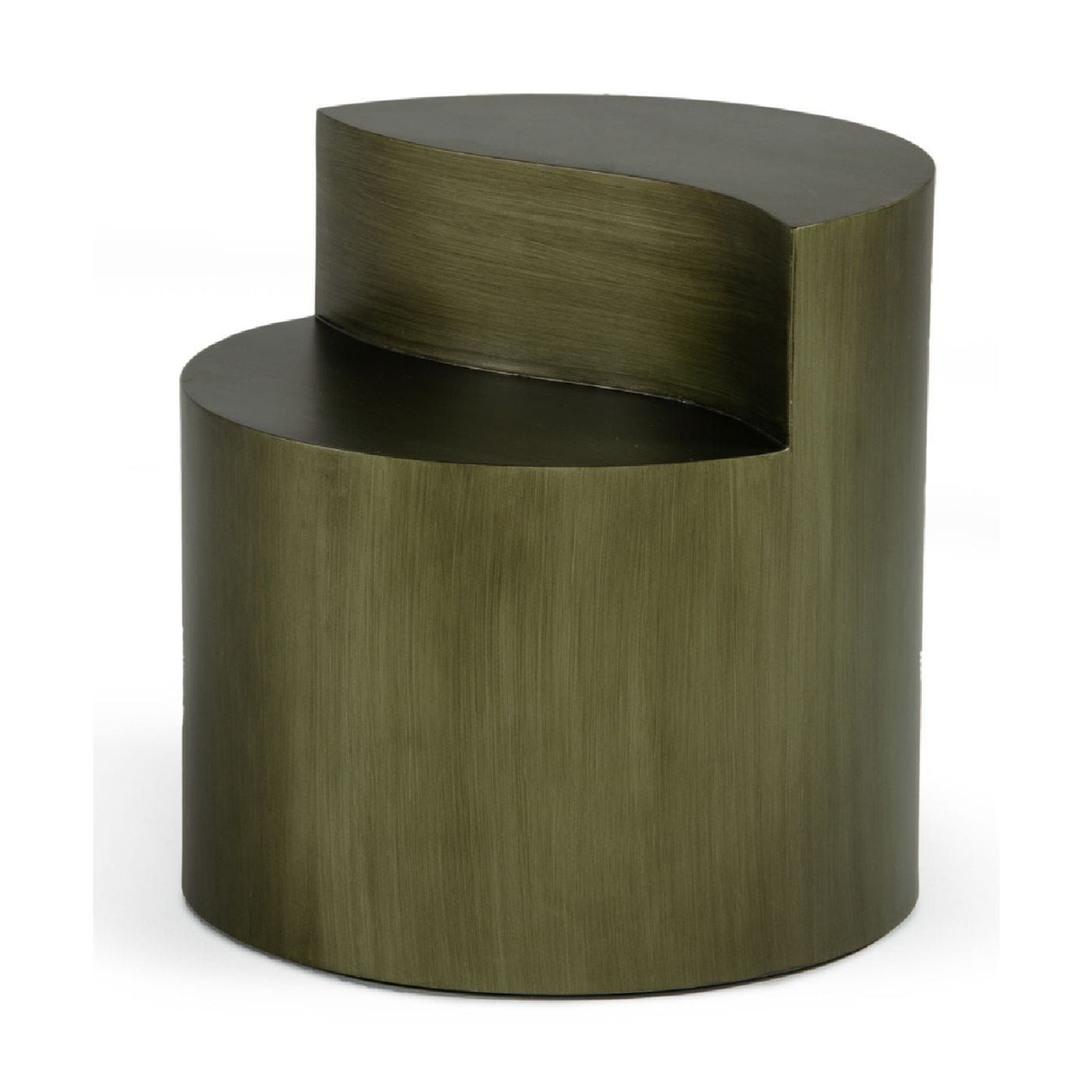 Gray Brass Tiered End Table | Oroa.com
