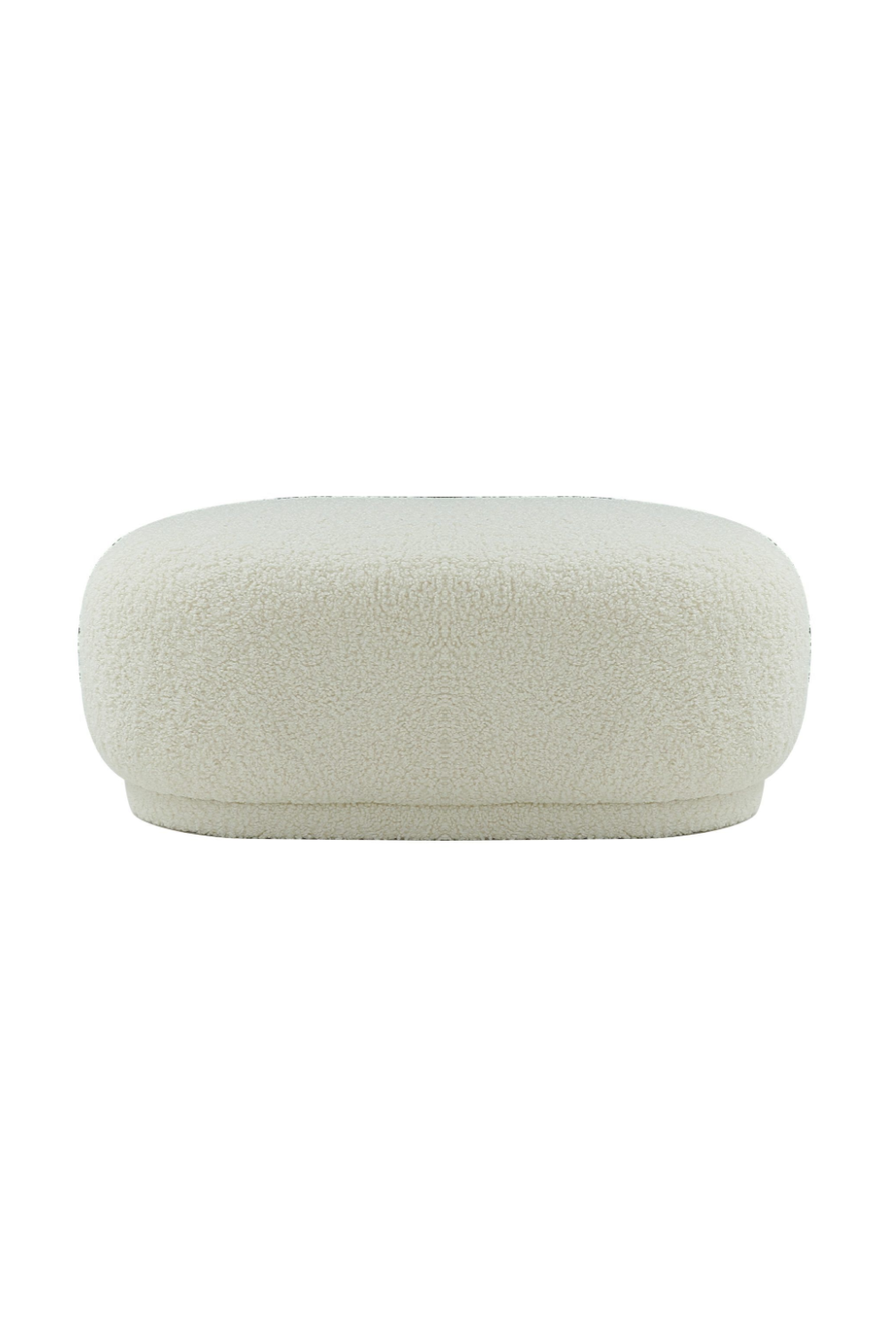White Sherpa Ottoman | Oroa.com