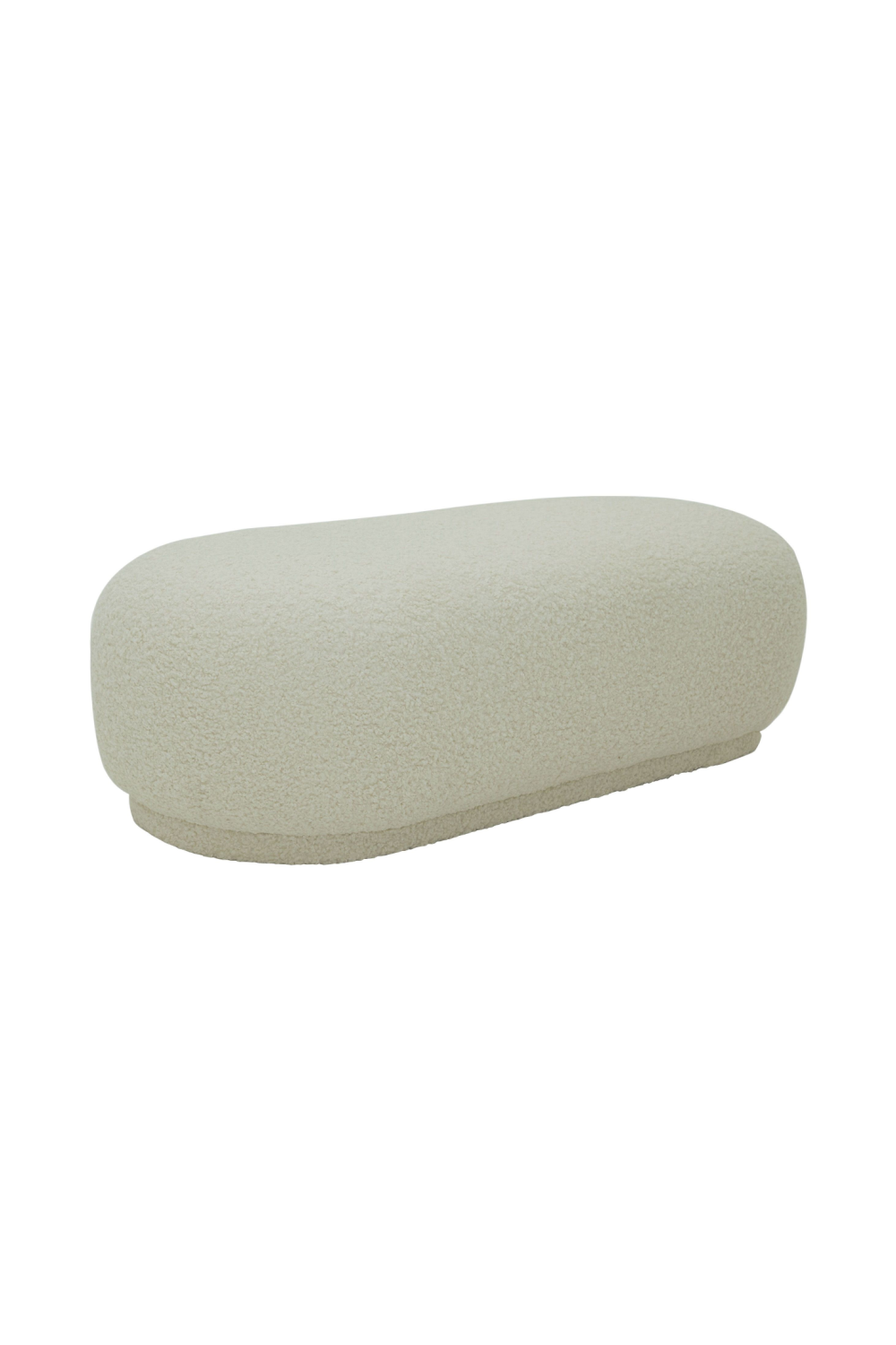White Sherpa Ottoman | Oroa.com