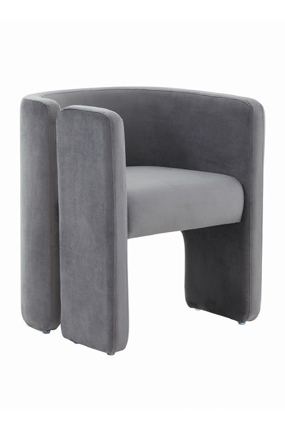 Gray Velvet Accent Chair | Oroa.com