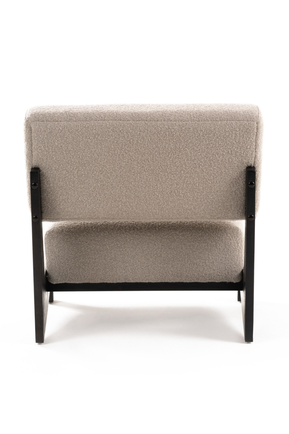 Wood Framed Velvet Lounge Chair | Oroa.com