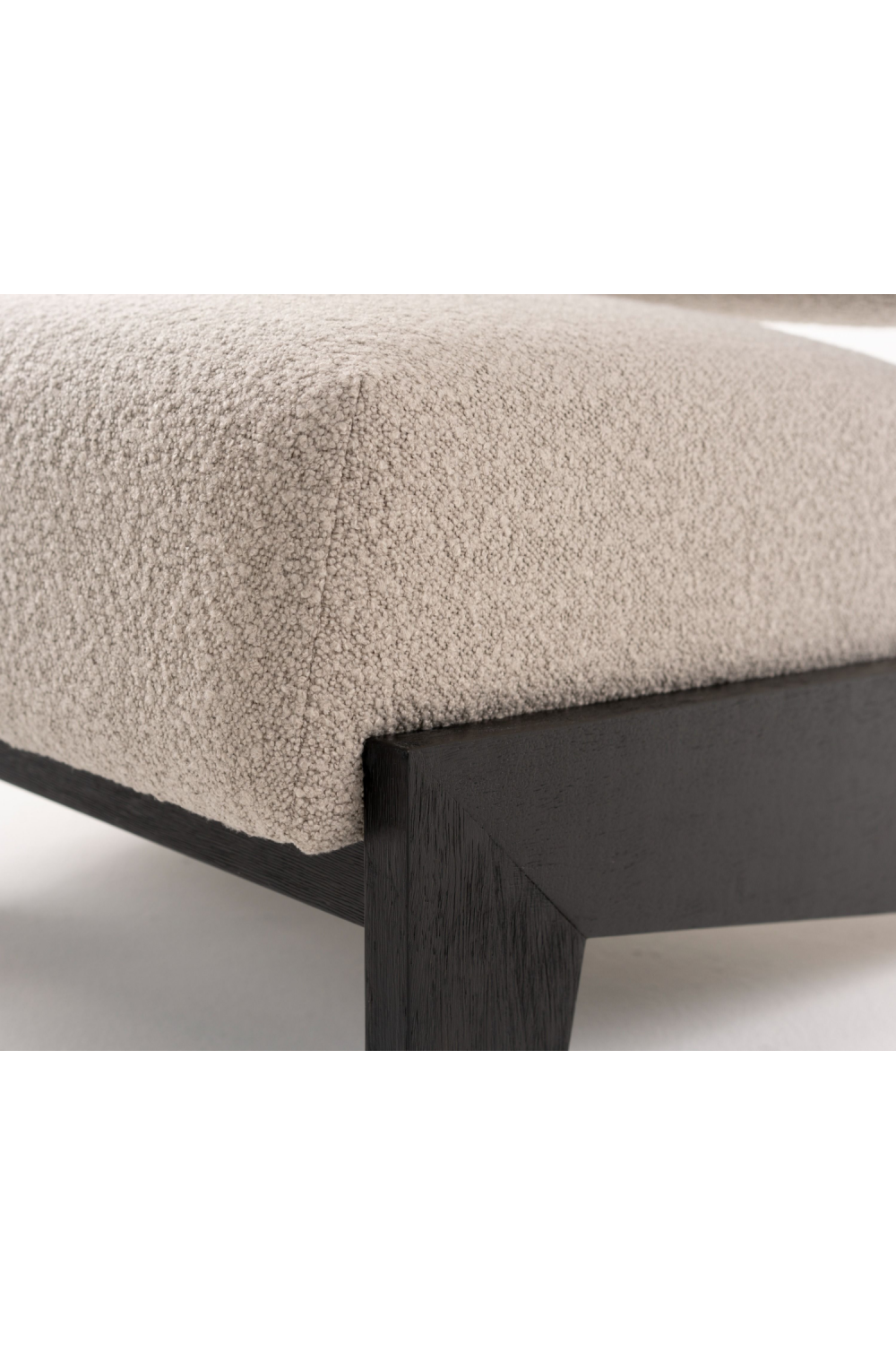 Wood Framed Velvet Lounge Chair | Oroa.com