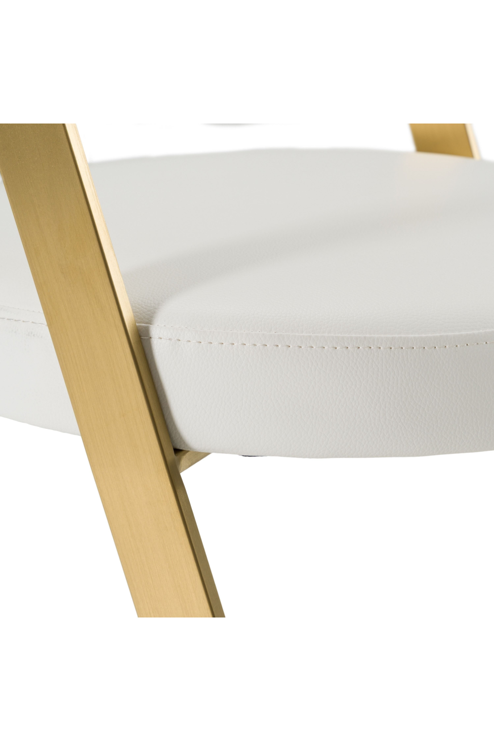 Gold Framed Cantilevered Counter Stool | Oroa.com