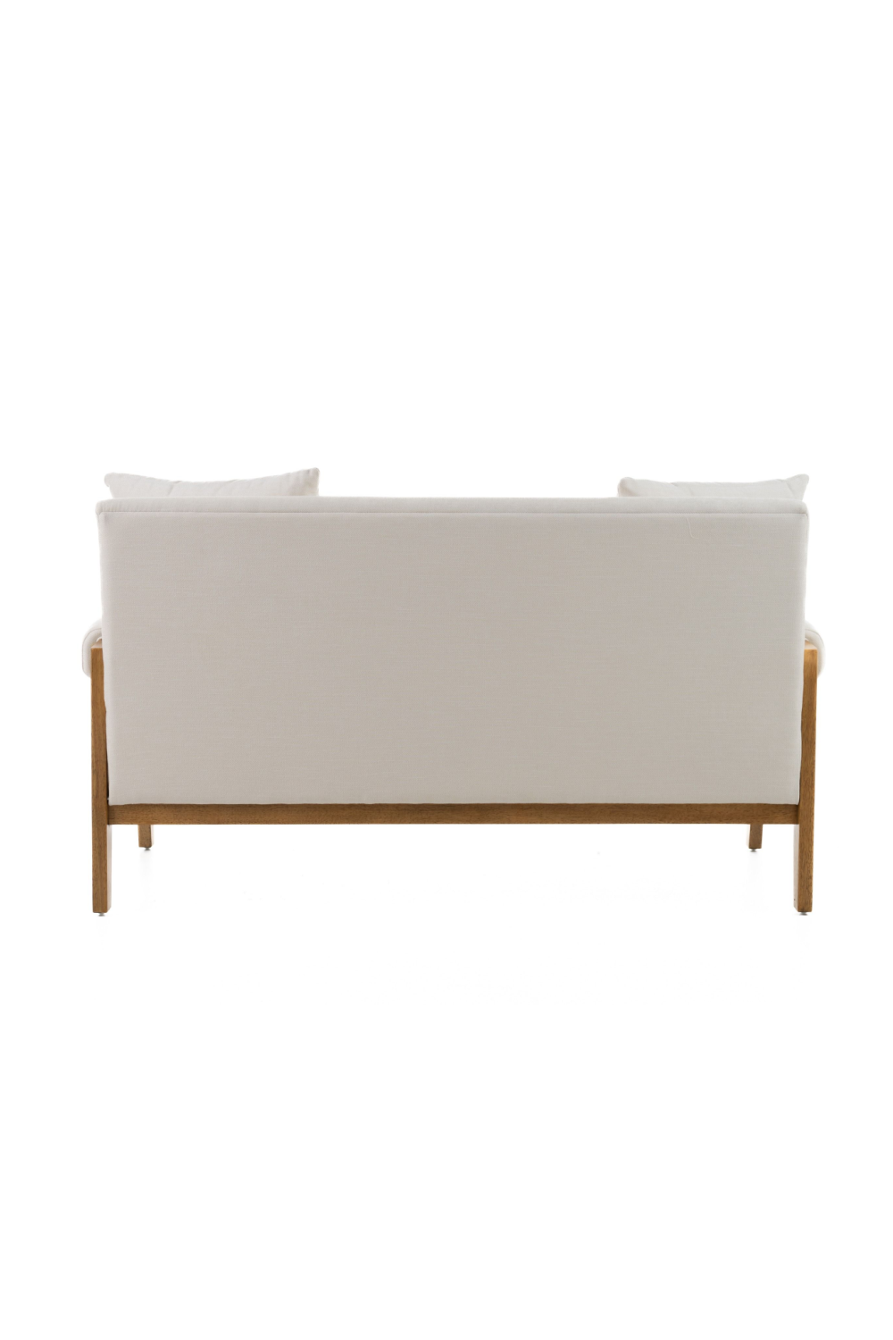 White Fabric Loveseat | Oroa.com