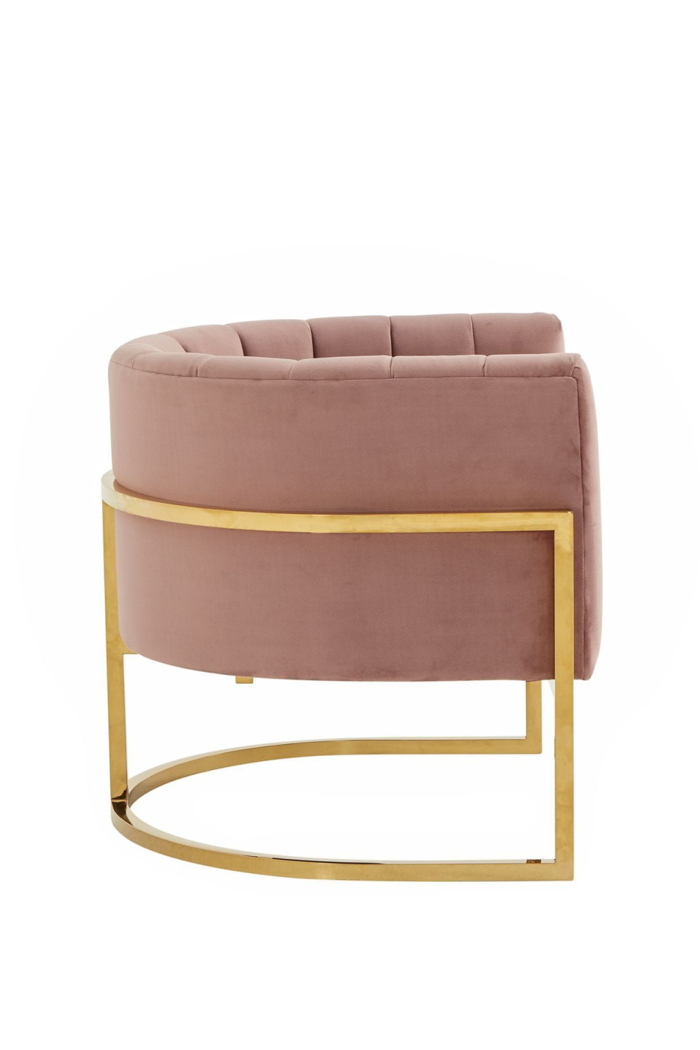 Velvet Channel-Tufted Accent Chair | Oroa.com
