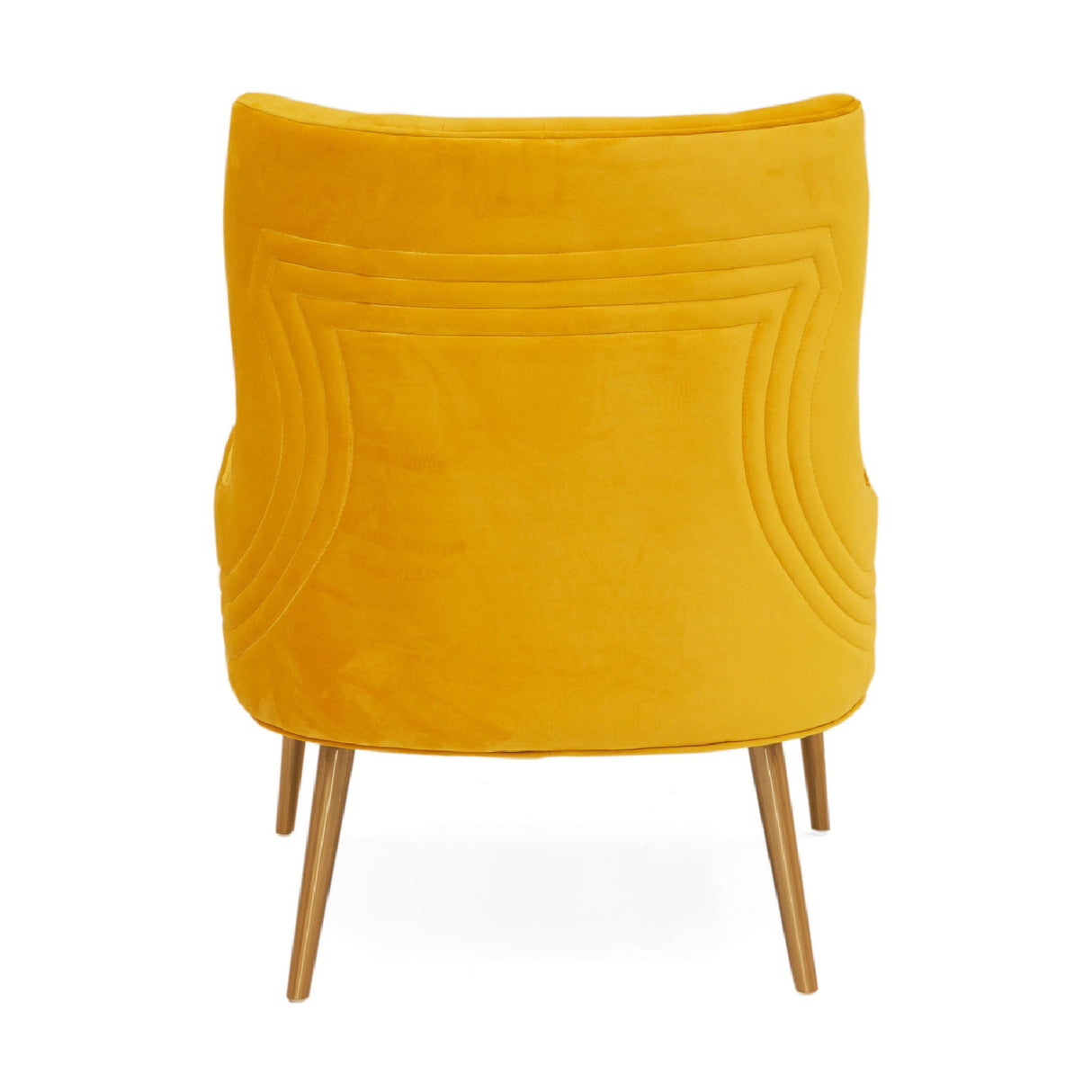 Yellow Velvet Tufted Accent Chair | Oroa.com