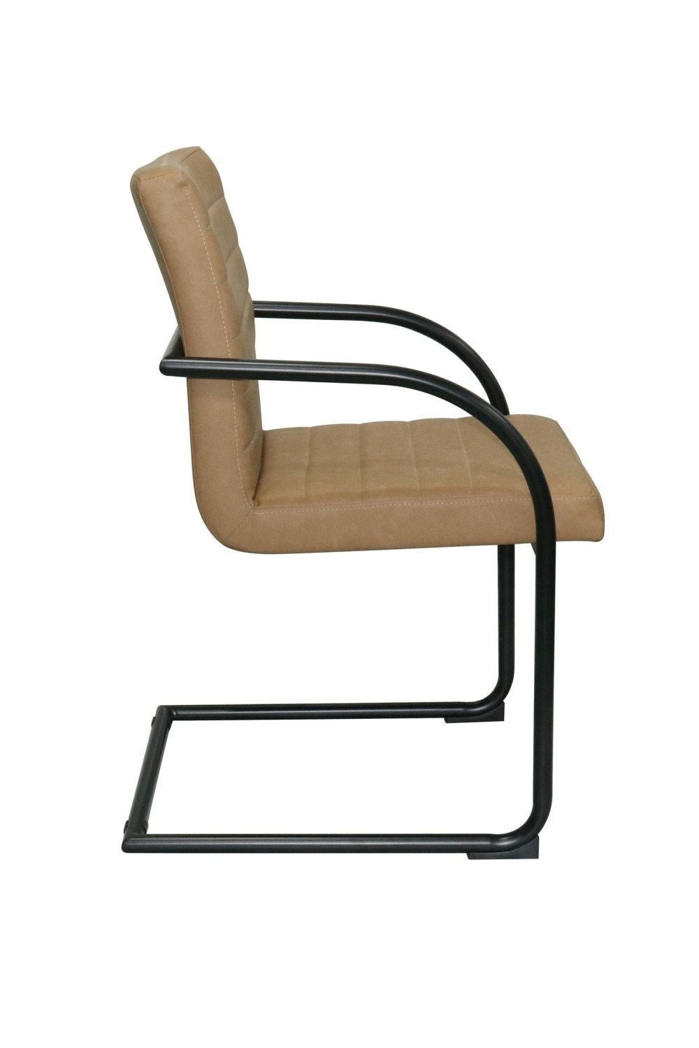 Vegan Leather Cantilevered Dining Chair | Oroa.com