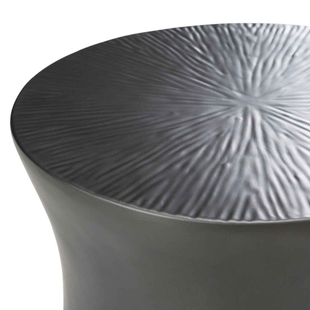 Antique Gray Fiberglass End Table | Oroa.com