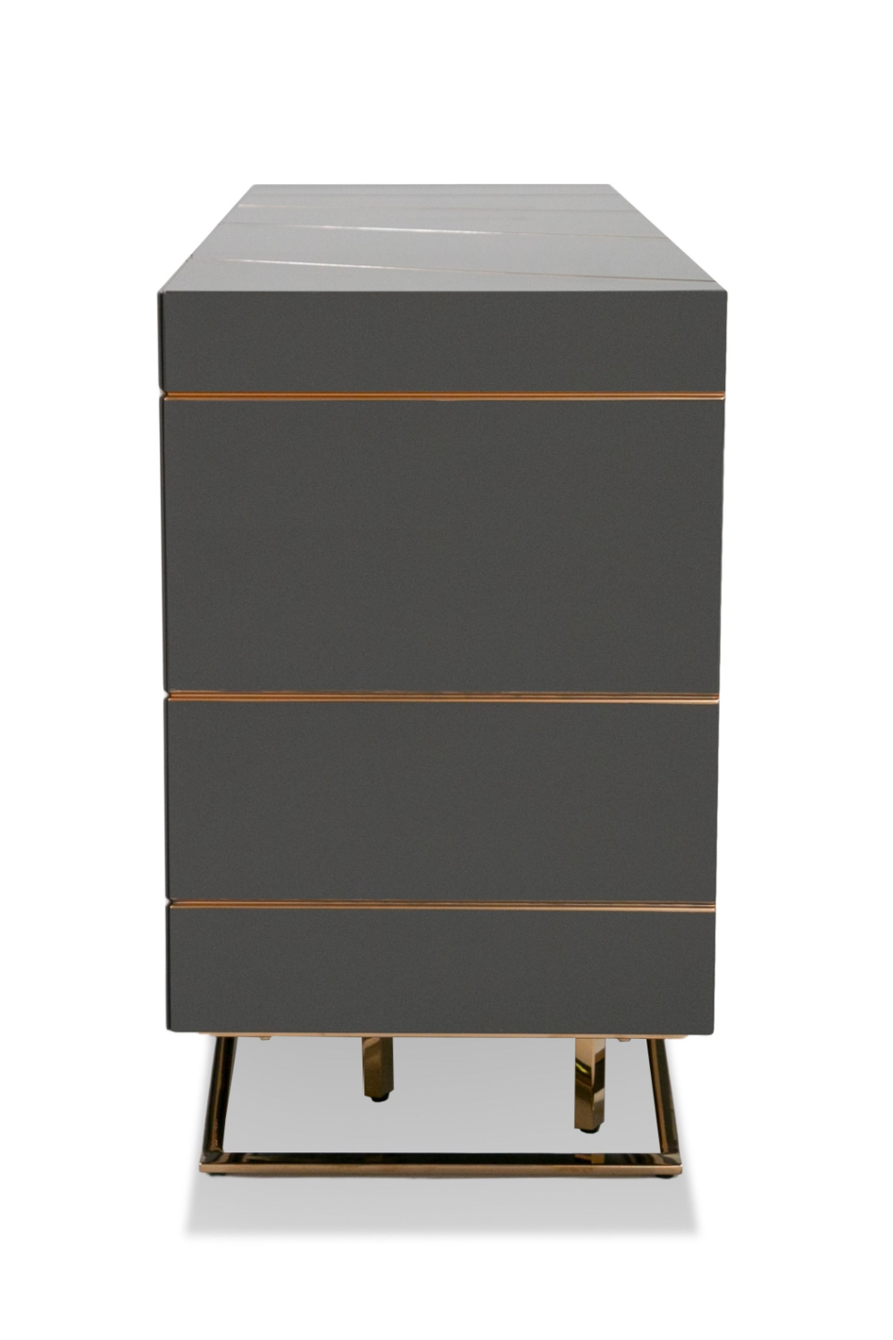 Rose Gold Inlaid 4-Door Sideboard | Oroa.com