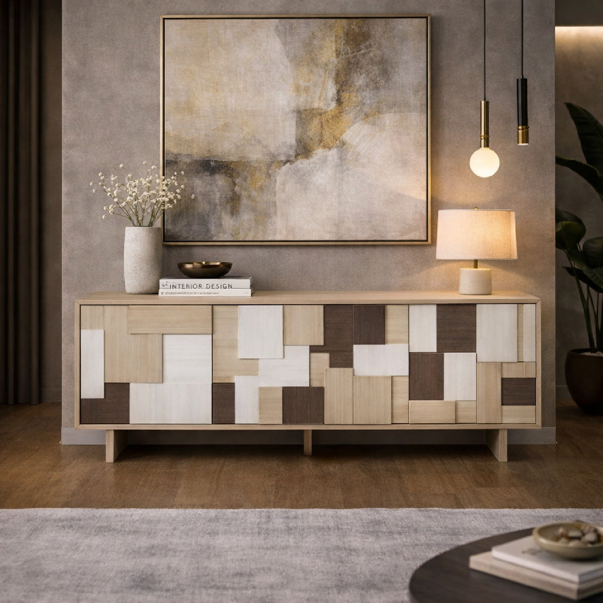 Multi-Colored Patterned Sideboard | Oroa.com