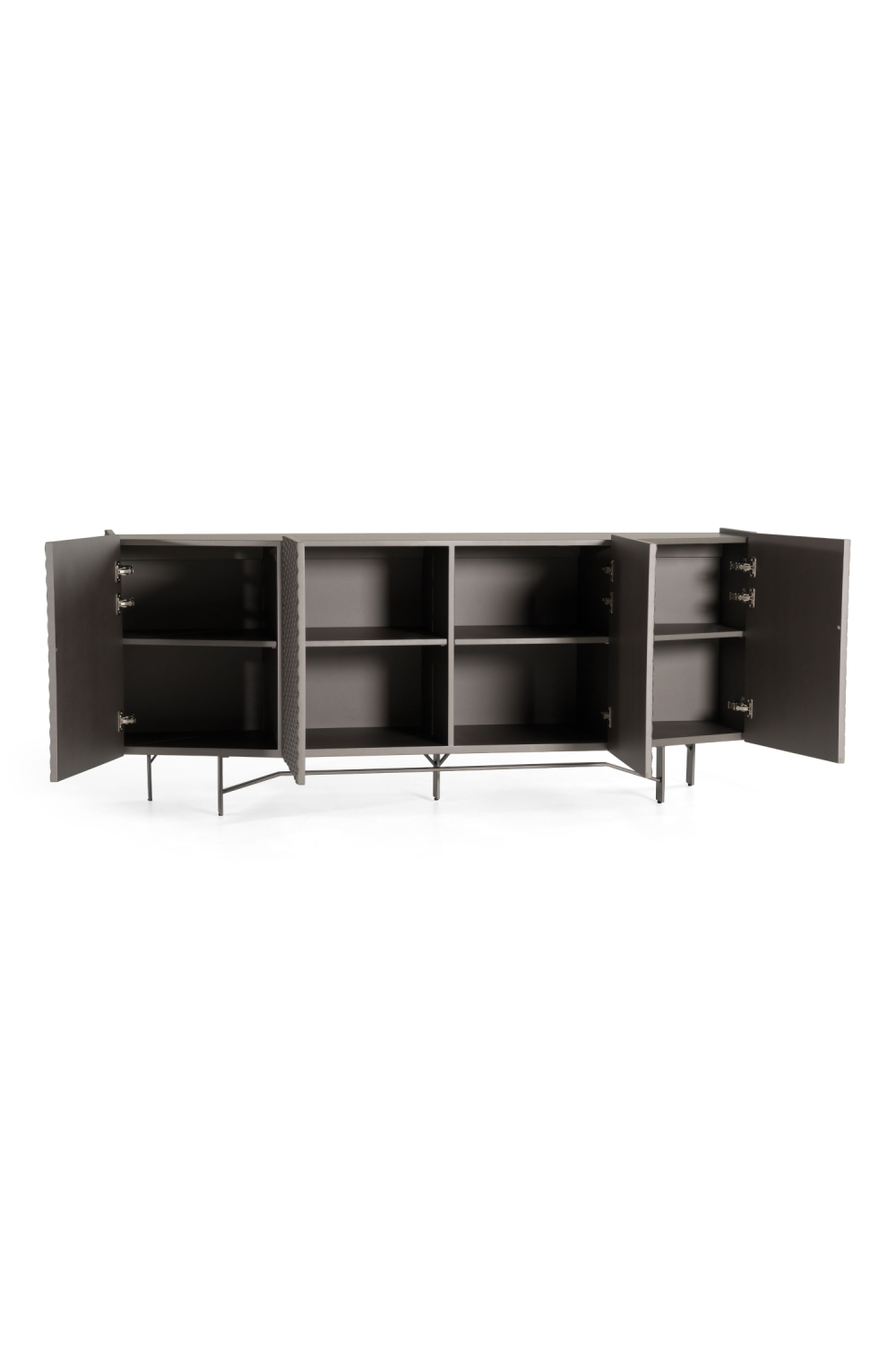 Patterned Silver 4-Door Sideboard | Oroa.com