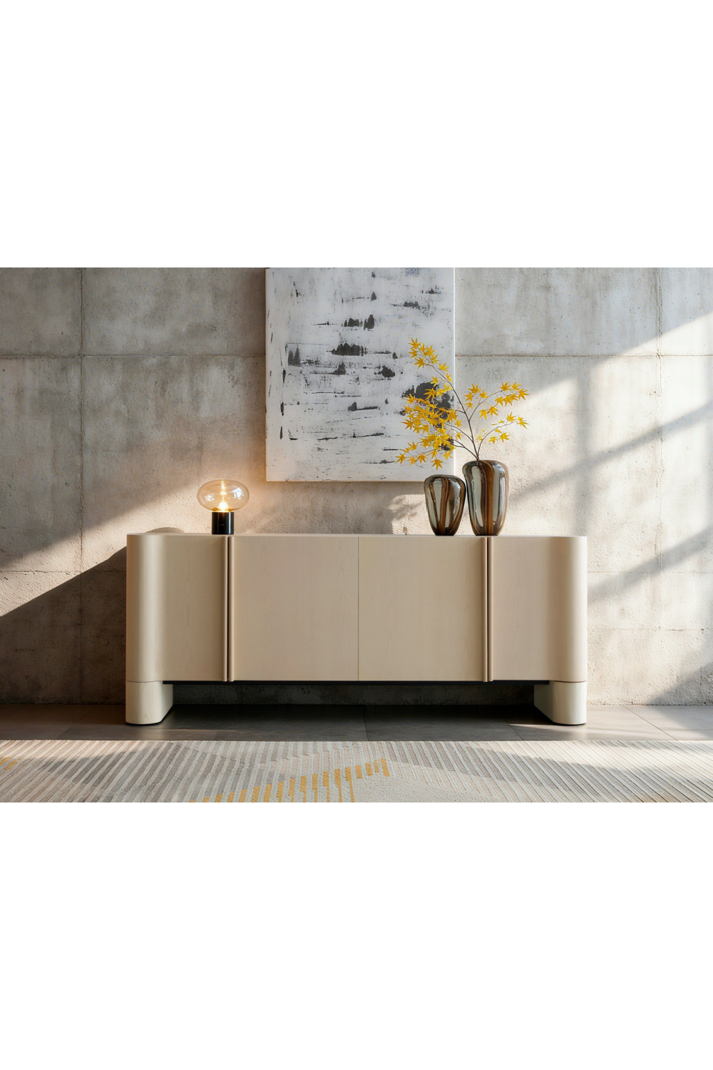 White Oak 4-Door Sideboard | Oroa.com