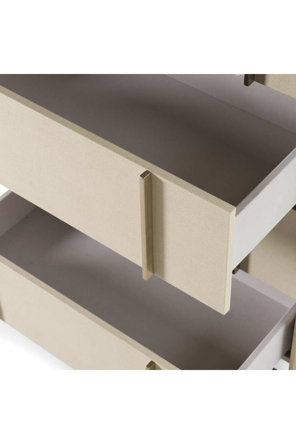 Beige Shagreen 5-Drawer Chest | Oroa.com