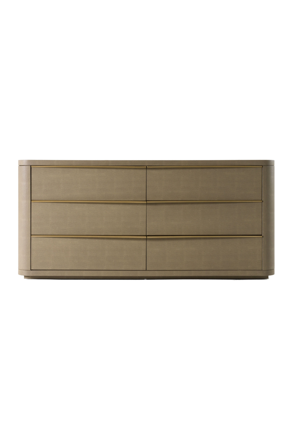 Beige Shagreen 6-Drawer Dresser | Oroa.com