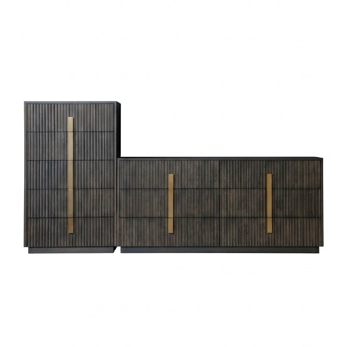 Distressed Black 6-Drawer Dresser | Oroa.com