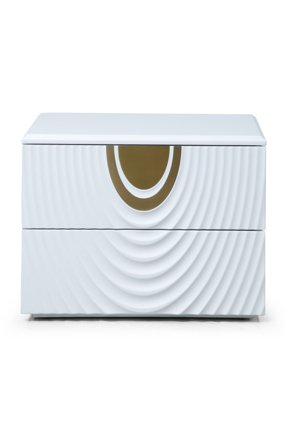 White 2-Drawer Nightstand | Oroa.com