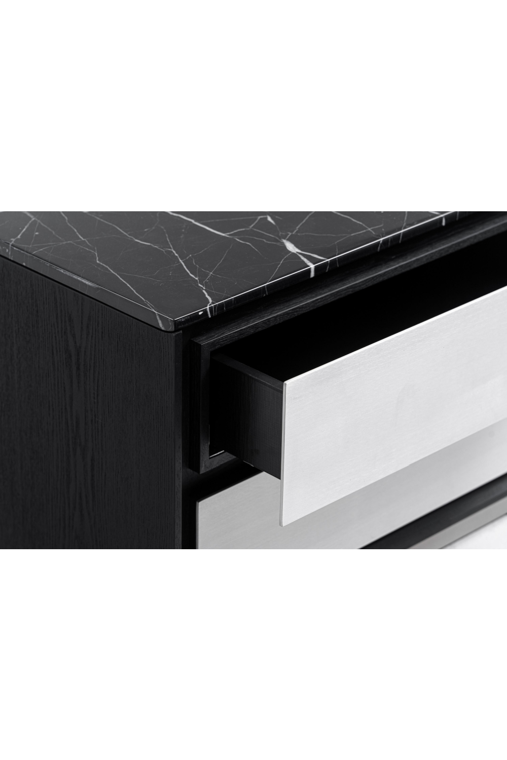 2-Drawer Aluminum Nightstand | Oroa.com