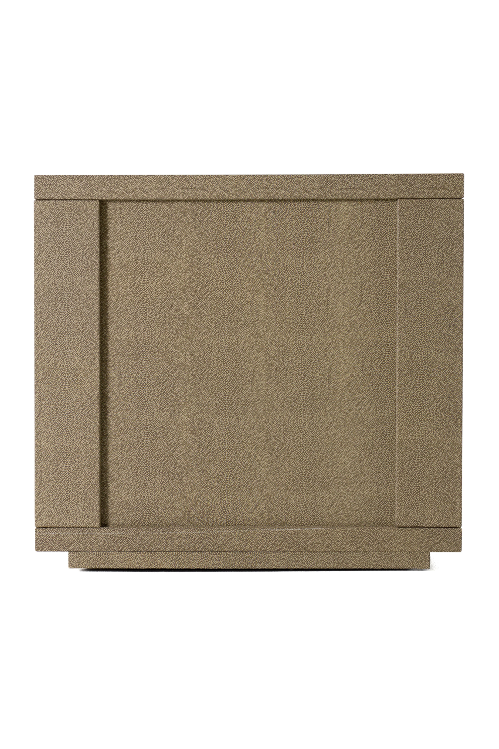 Beige Shagreen 3-Drawer Nightstand | Oroa.com