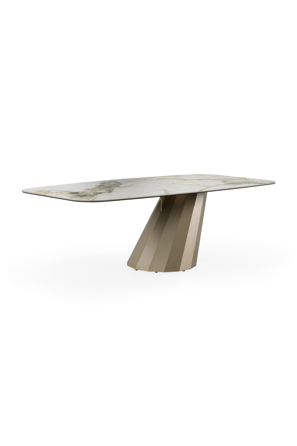 Angled Base Ceramic Dining Table | Oroa.com