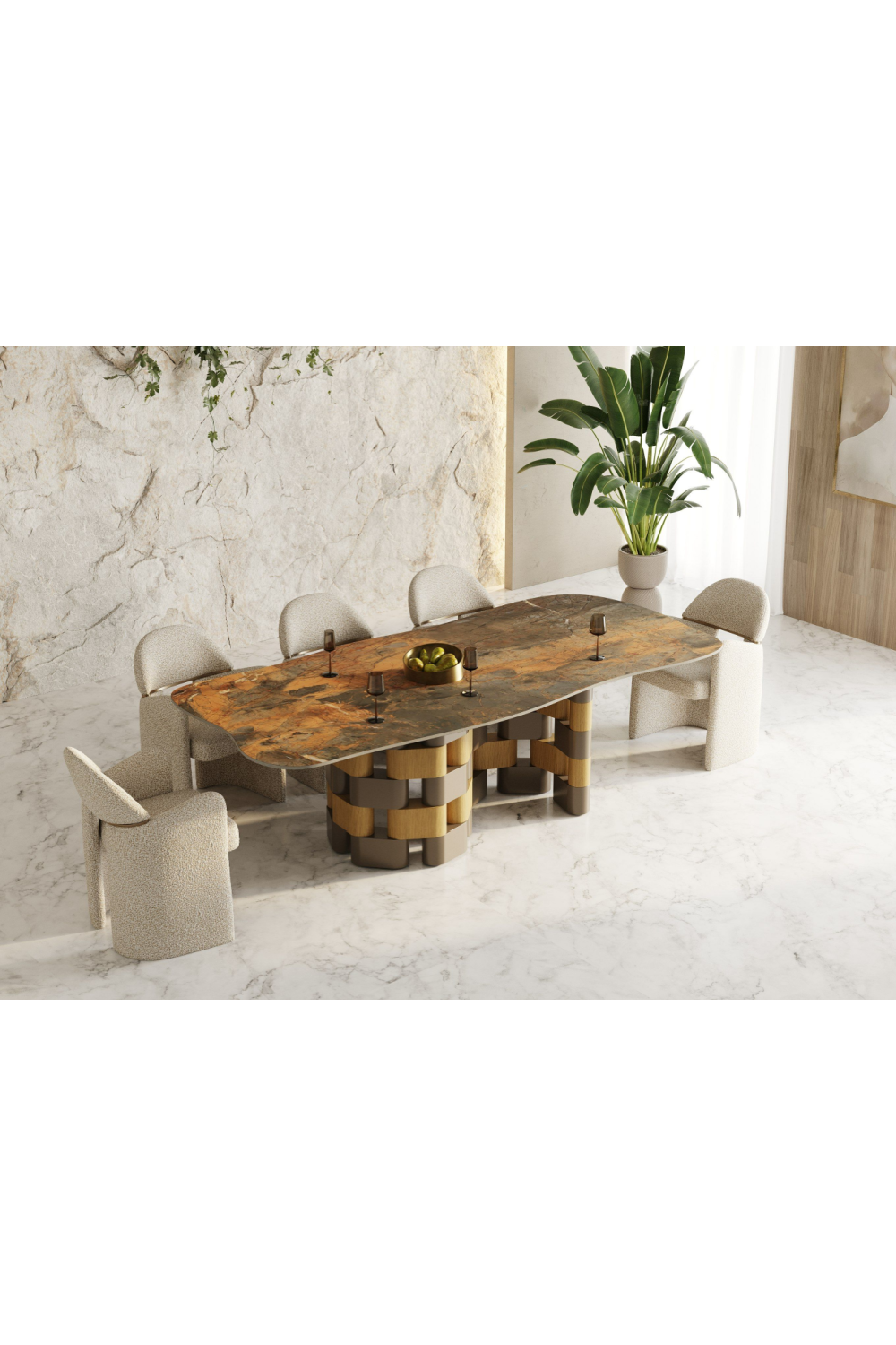 Dark Ceramic Dining Table | Oroa.com