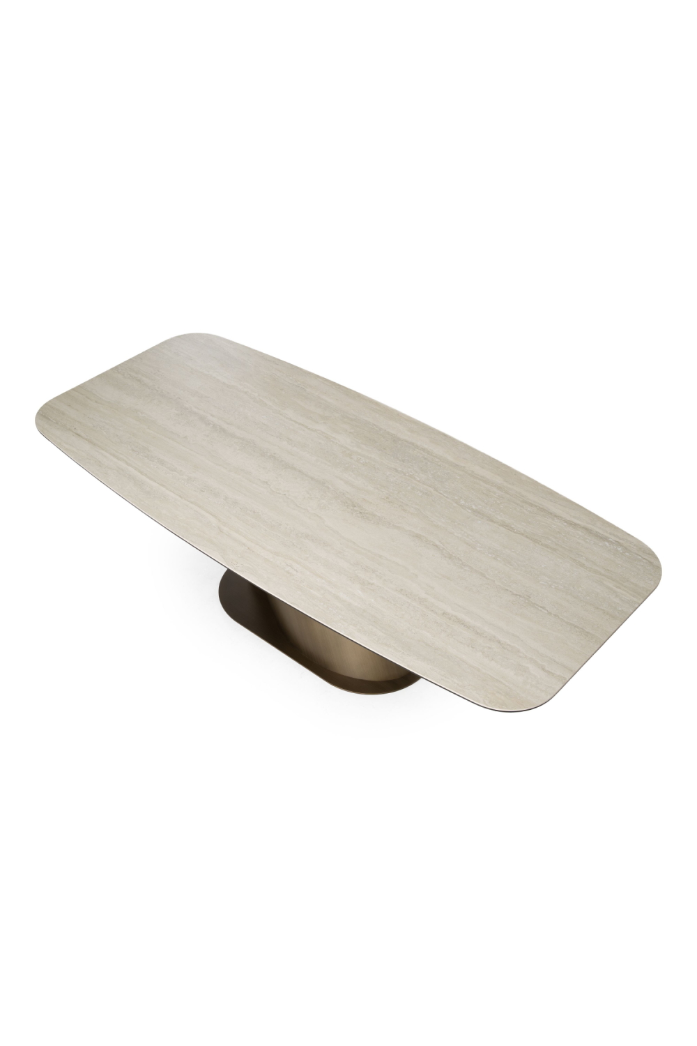 Travertine-Look Finish Dining Table | Oroa.com