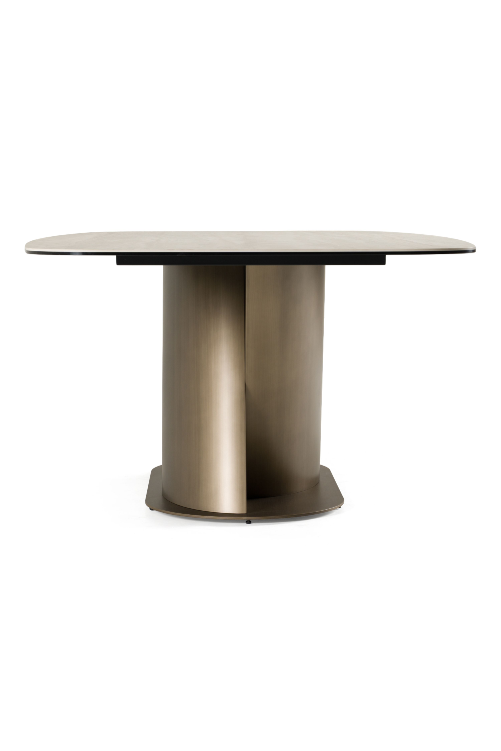 Travertine-Look Finish Dining Table | Oroa.com