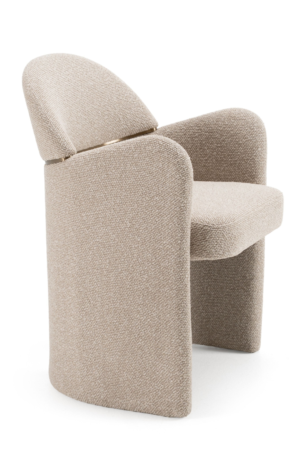 Beige Fabric Dining Chair | Oroa.com