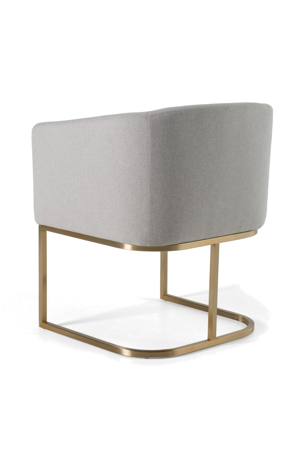 U-Shaped Brass Base Dining Chair | Oroa.com