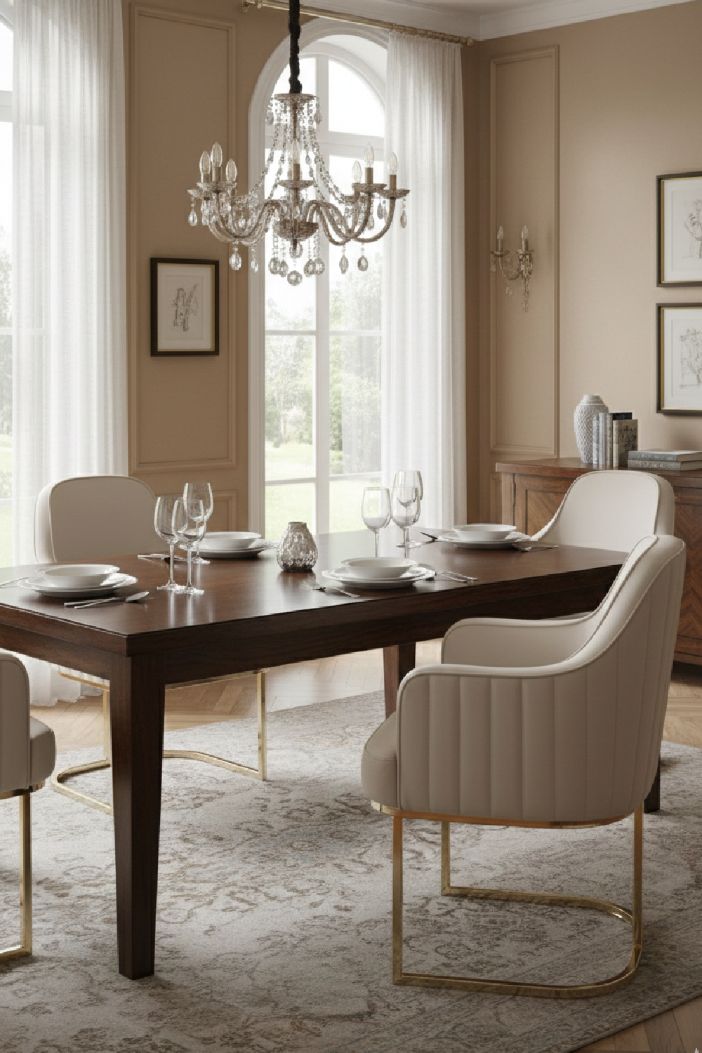 Gray Sloped-Back Dining Chair | Oroa.com
