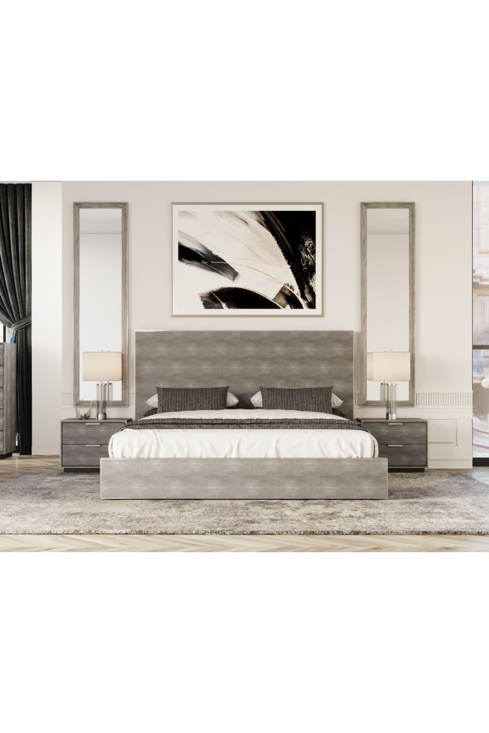 Dark Shagreen Bed | Oroa.com
