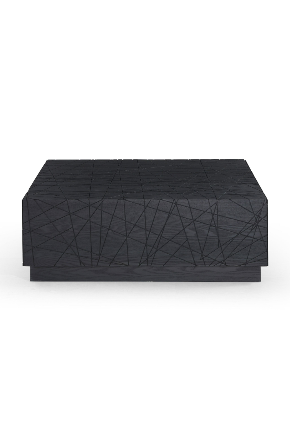 Black Square 4-Drawer Coffee Table | Oroa.com