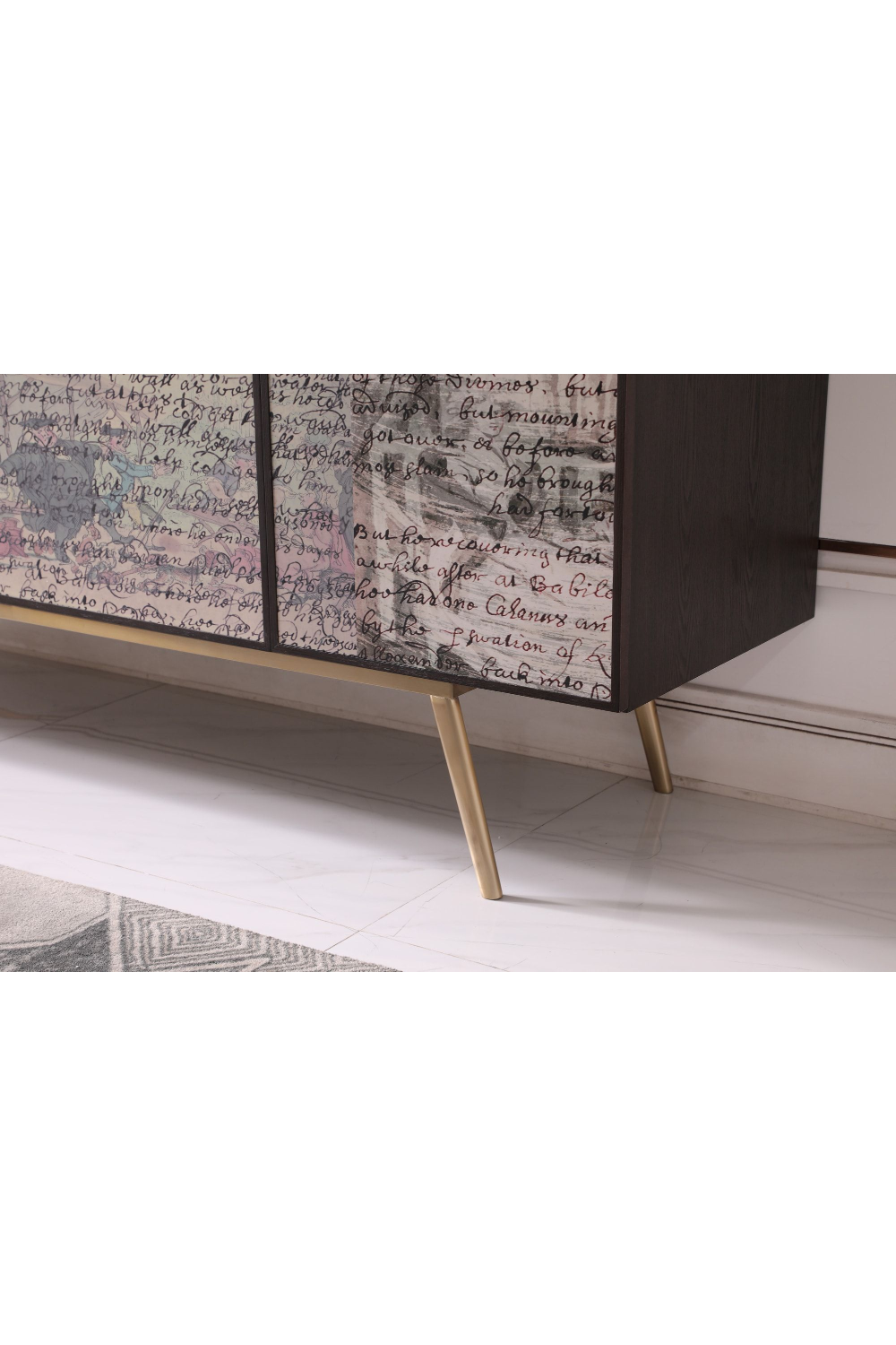 Smoked Ash 3-Door Sideboard | Oroa.com