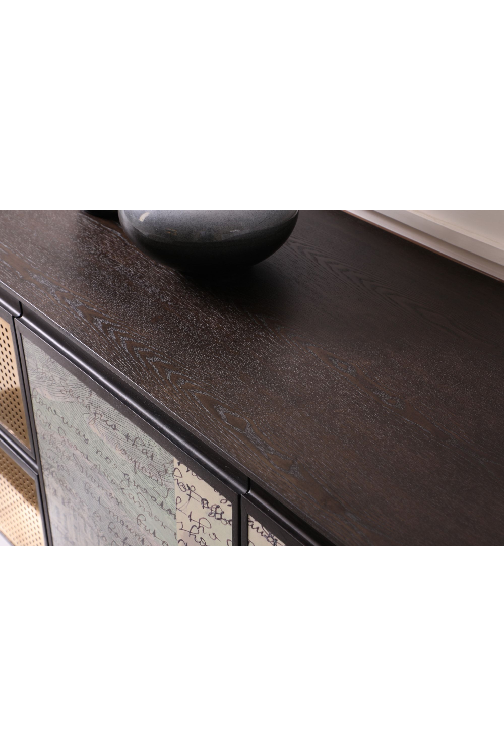 Smoked Ash 3-Door Sideboard | Oroa.com