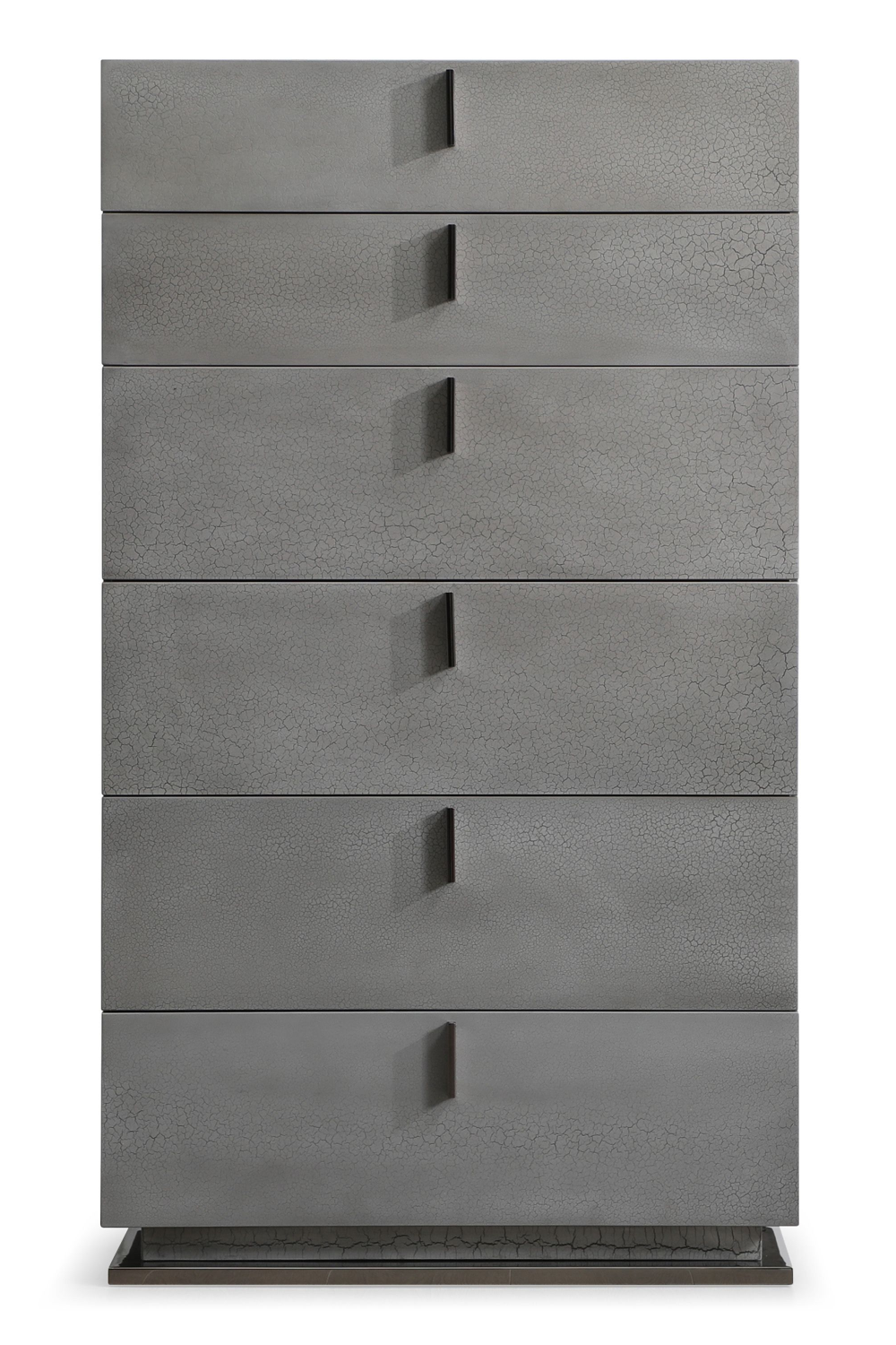 Gray Crackle 6-Drawer Chest | Oroa.com